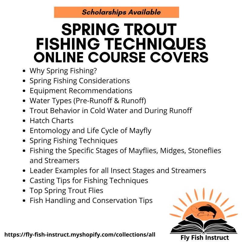 Spring Trout Fishing Techniques Recorded Online Class